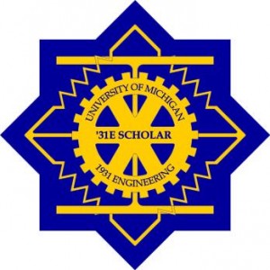 University of Michigan '31E Scholar badge
